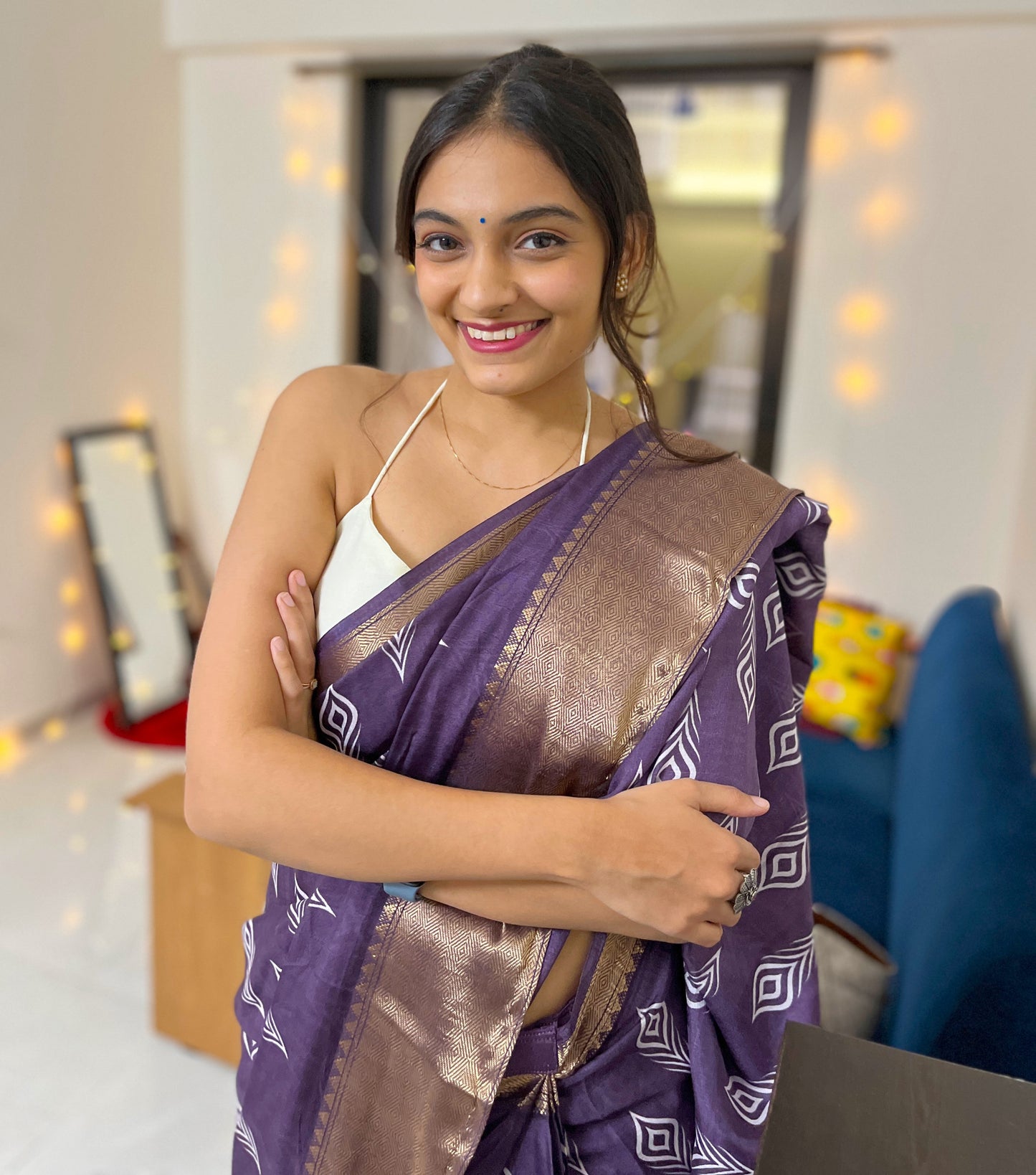 Daisy Ready-to-wear Saree with Blouse