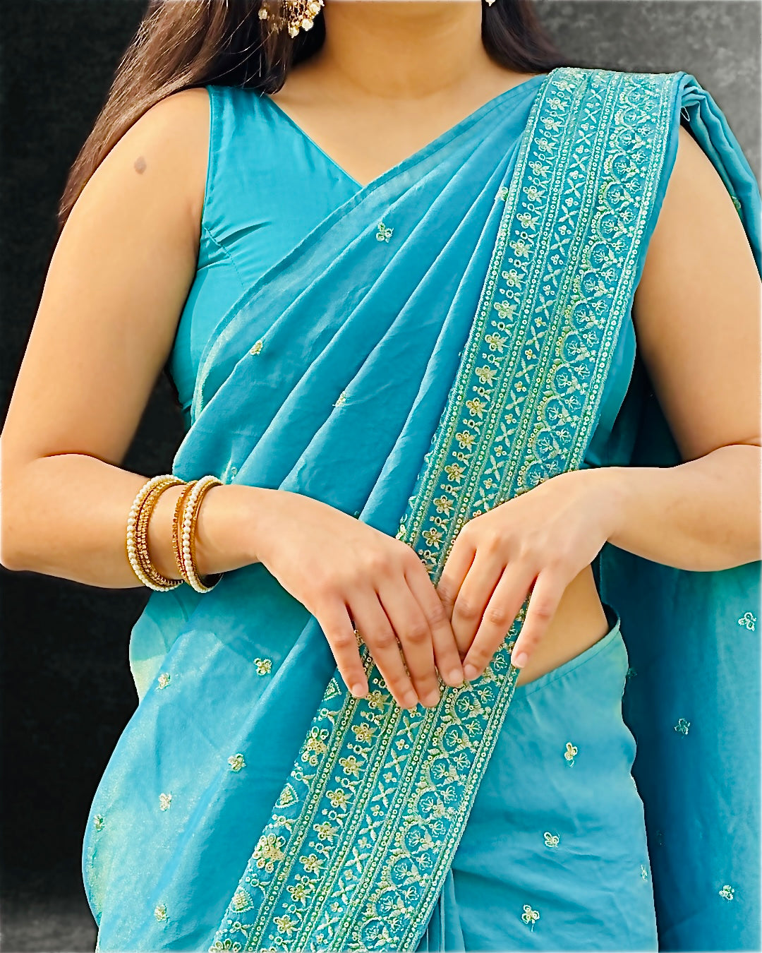 Chaandini Ready-to-wear Saree with Blouse