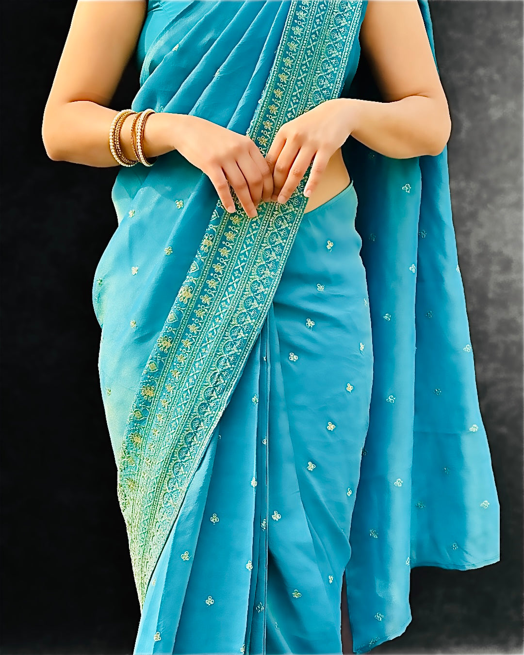 Chaandini Ready-to-wear Saree with Blouse