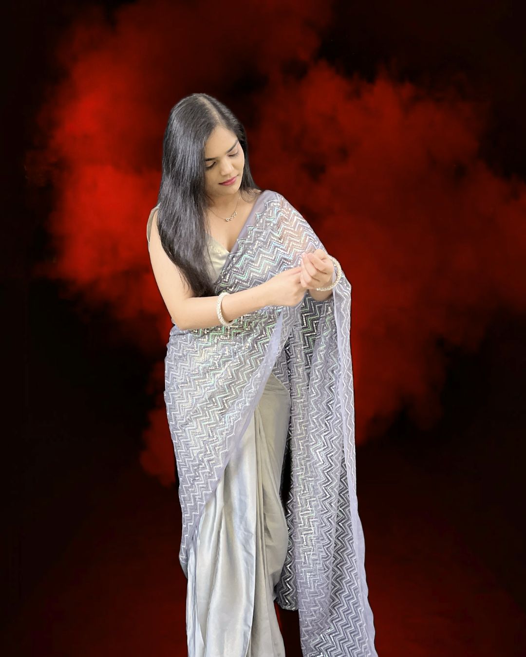Shabnam Ready-to-wear Saree with Blouse
