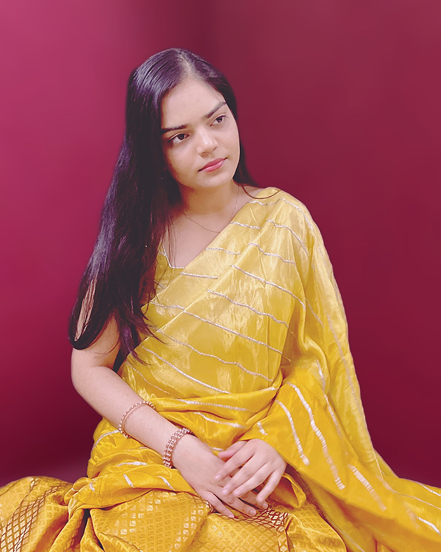 Golden-Hour Ready-to-wear Saree with Blouse