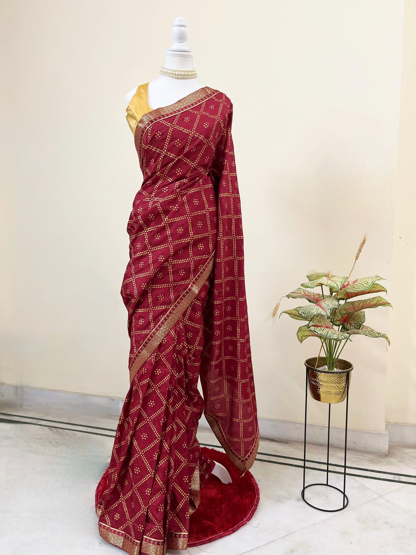 Suhaag Ready-to-wear Saree with Blouse