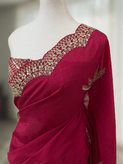Malikaah Ready-to-wear Saree with Blouse