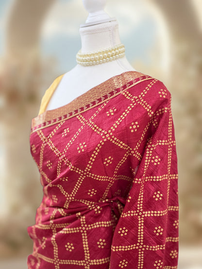 Suhaag Ready-to-wear Saree with Blouse