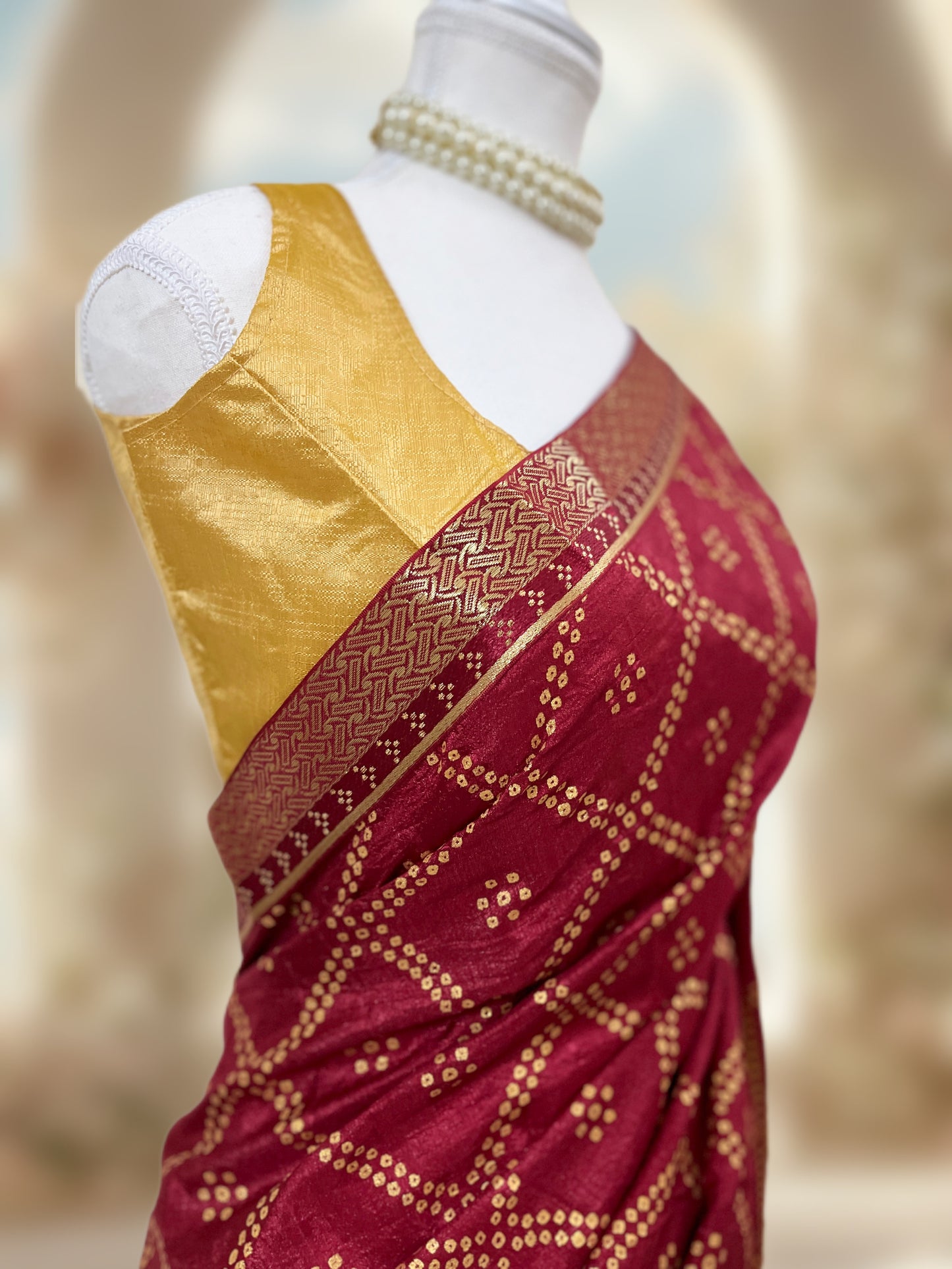 Suhaag Ready-to-wear Saree with Blouse