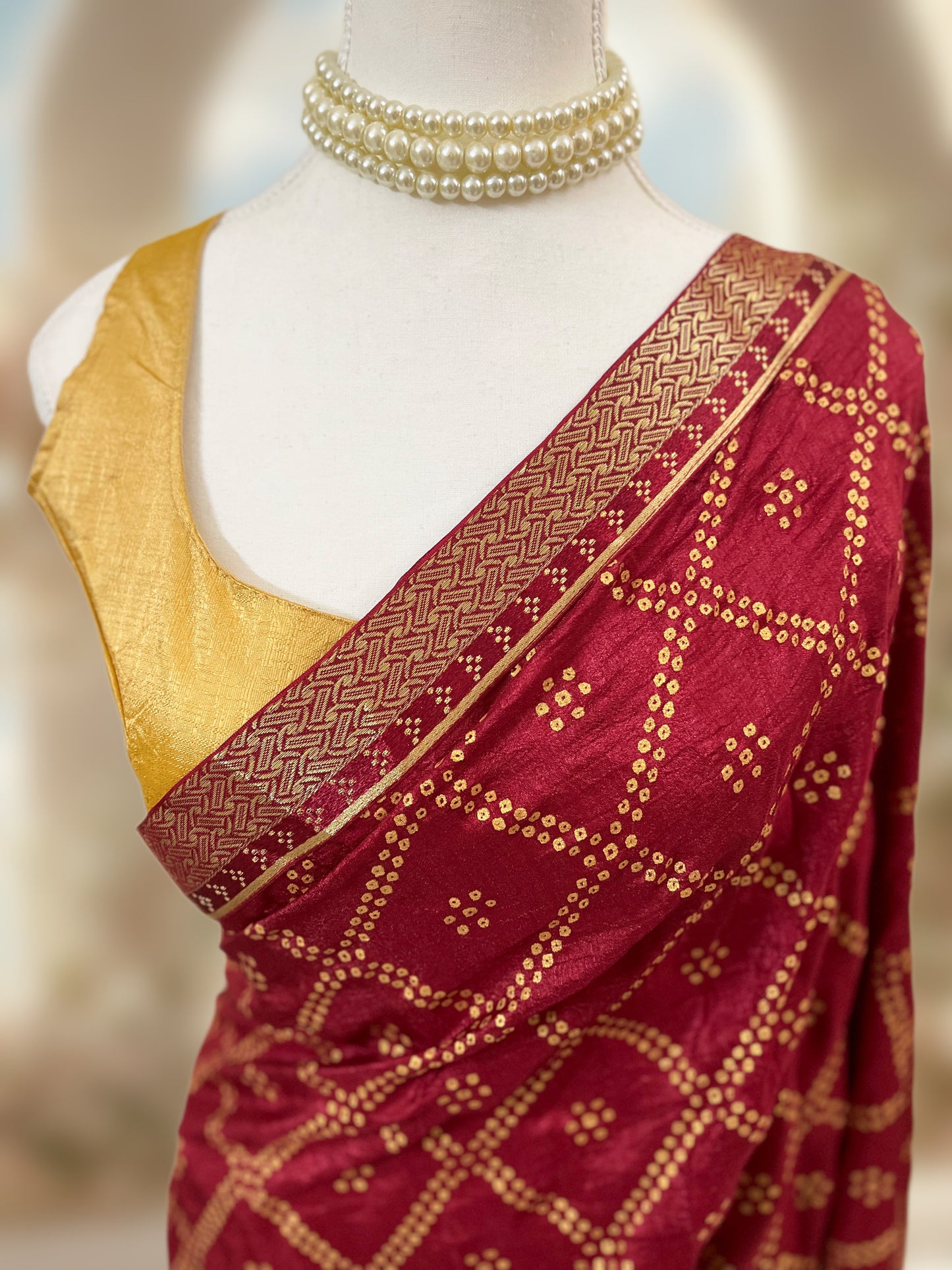 Suhaag Ready-to-wear Saree with Blouse