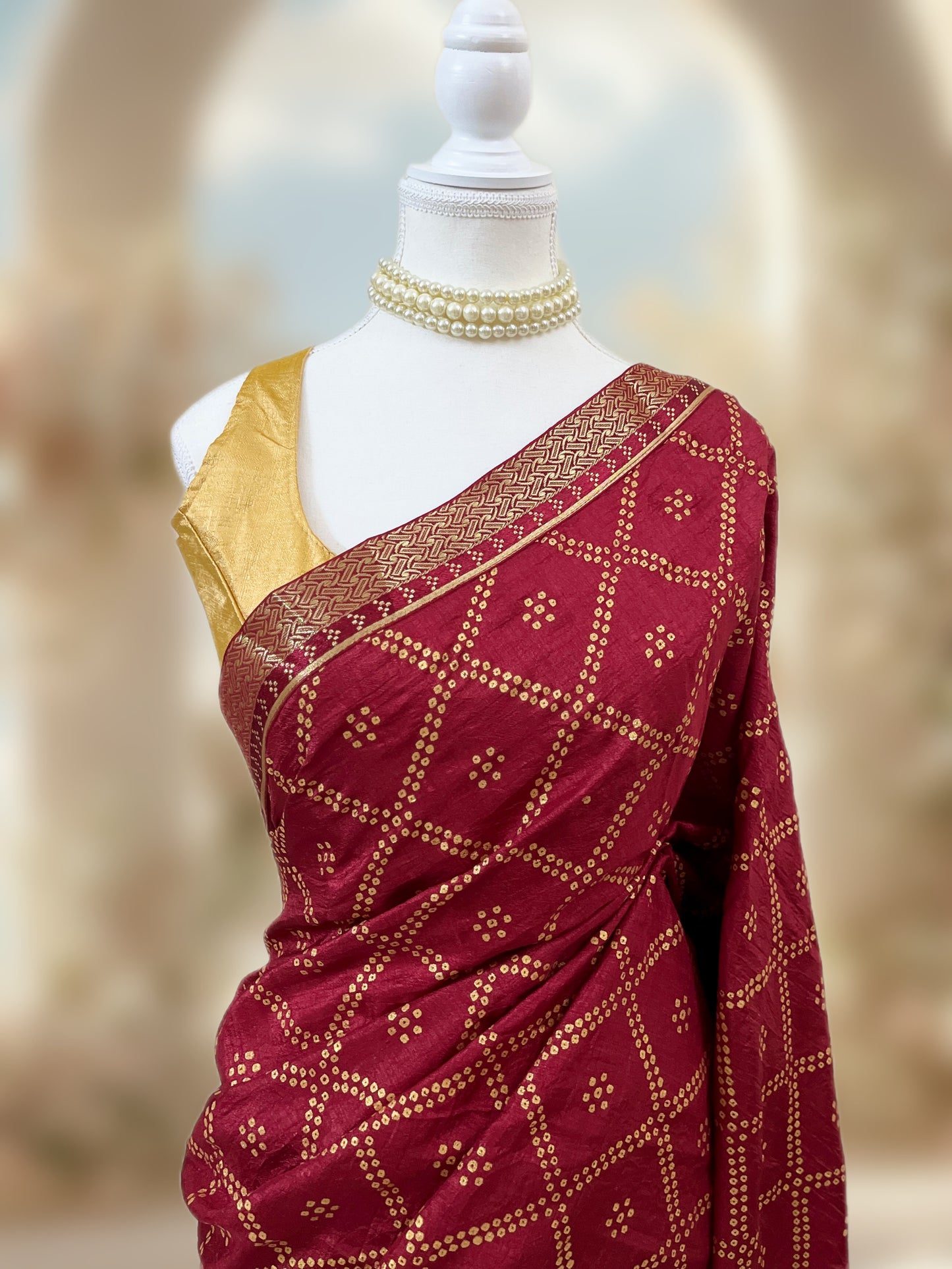 Suhaag Ready-to-wear Saree with Blouse