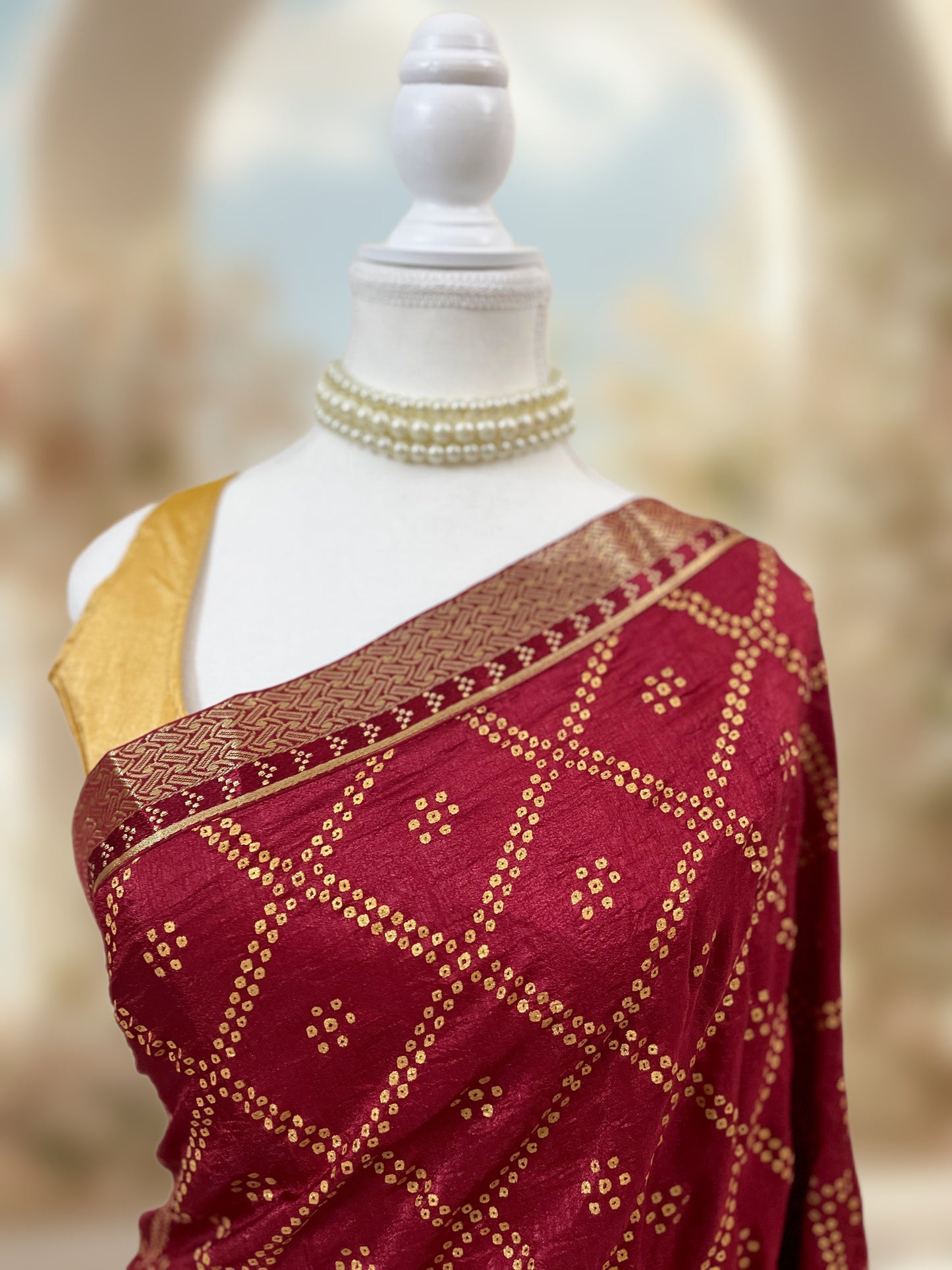 Suhaag Ready-to-wear Saree with Blouse