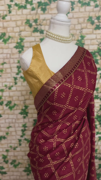 Suhaag Ready-to-wear Saree with Blouse