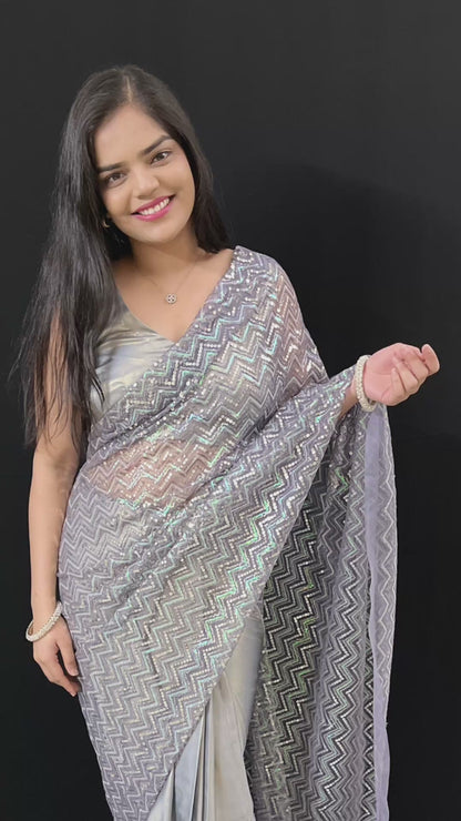 Shabnam Ready-to-wear Saree with Blouse